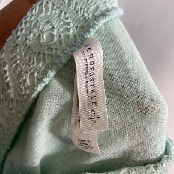 Aeropostale Mint Green Lace Skater Skirt Size small - Picture 4 of 5